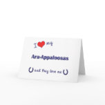 I Love My Ara-Appaloosas (Multiple Horses) cards
