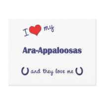 I Love My Ara-Appaloosas (Multiple Horses) Post Cards