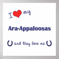 I Love My Ara-Appaloosas (Multiple Horses) Print