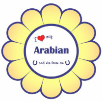 I Love My Arabian (Female Horse) Cut Outs