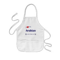 I Love My Arabian (Male Horse) Apron