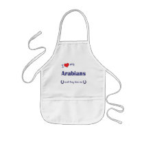 I Love My Arabians (Multiple Horses) Apron