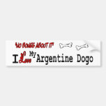 I Love My Argentine Dogo Bumper Sticker