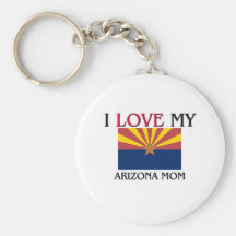 I Love My Arizona Mum Keychains