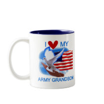 I Love My Army Grandson Tshirts and Gifts Mugs