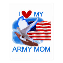 I Love My Army Mum Tshirts and Gifts Post Cards