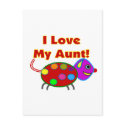 I Love My Aunt postcards