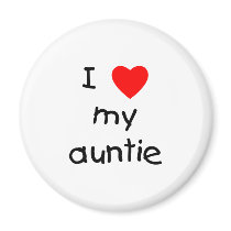 I Love My Auntie Magnets