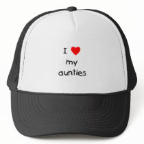 I Love My Aunties Trucker Hats