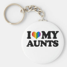 I Love My Aunts Keychain