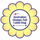 I Love My Aust. Stumpy Tail Cattle Dog (Male Dog) photo sculptures