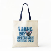 I Love My Australian Cattle Dog Bags