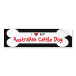 I Love My Australian Cattle Dog Breed bumper stickers