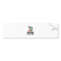 I Love My Australian Cattle Dog Bumper Sticker