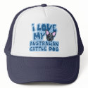 I Love My Australian Cattle Dog hats