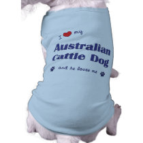 I Love My Australian Cattle Dog (Male Dog) Doggie Tee