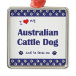 I Love My Australian Cattle Dog (Male Dog) ornaments