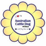 I Love My Australian Cattle Dog Mixes (Multi Dogs) photo sculptures