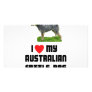 I Love My Australian Cattle Dog Photo Card