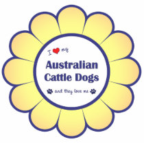 I Love My Australian Cattle Dogs (Multiple Dogs) Photo Cutout