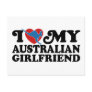 I Love My Australian Girlfriend Post Card