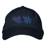 I Love my Australian Kelpie Embroidered Hat embroidered hats