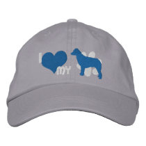 I Love my Australian Shepherd Blue Embroidered Hat