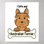 I Love My Australian Terrier Print