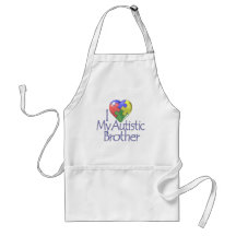 I Love My Autistic Brother Aprons
