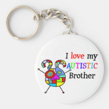 I Love My Autistic Brother Key Chains