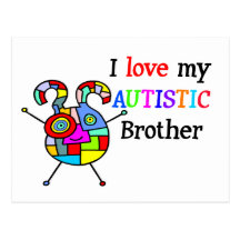 I Love My Autistic Brother Post Cards