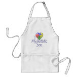 i Love My Autistic Son Aprons