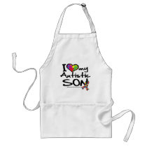 I Love My Autistic Son Aprons