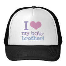 I Love My Baby Brother Hats