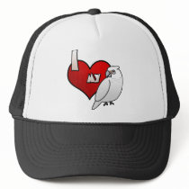 I Love my Bare Eyed Cockatoo Hat