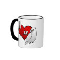 I Love my Bare Eyed Cockatoo mugs