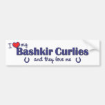 I Love My Bashkir Curlies (Multiple Horses) Bumper Stickers
