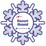 I Love My Basset Hound (Female Dog) Photo Cut Outs