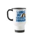 I Love My Basset Hound Travel Mug