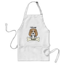 I Love My Beagle Aprons