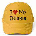 I Love My Beagle Dog Lover Gifts and Apparel hats