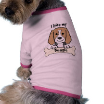 I Love My Beagle Dog Tshirt