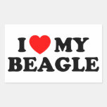 I Love my Beagle Sticker
