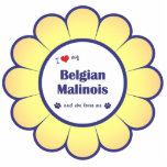 I Love My Belgian Malinois (Female Dog) Cut Out