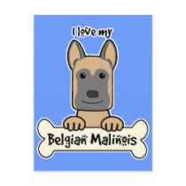 I love My Belgian Malinois Post Card