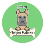 I love My Belgian Malinois stickers