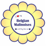 I Love My Belgian Malinoises (Multiple Dogs) Acrylic Cut Outs