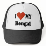 I Love My Bengal Cat Merchandise hats