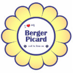 I Love My Berger Picard (Male Dog) Acrylic Cut Out