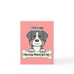 I Love My Bernese Mountain Dog Greeting Card